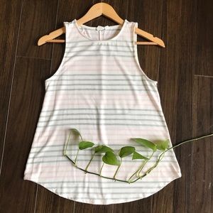 GAP Pink Striped Tank Top XS